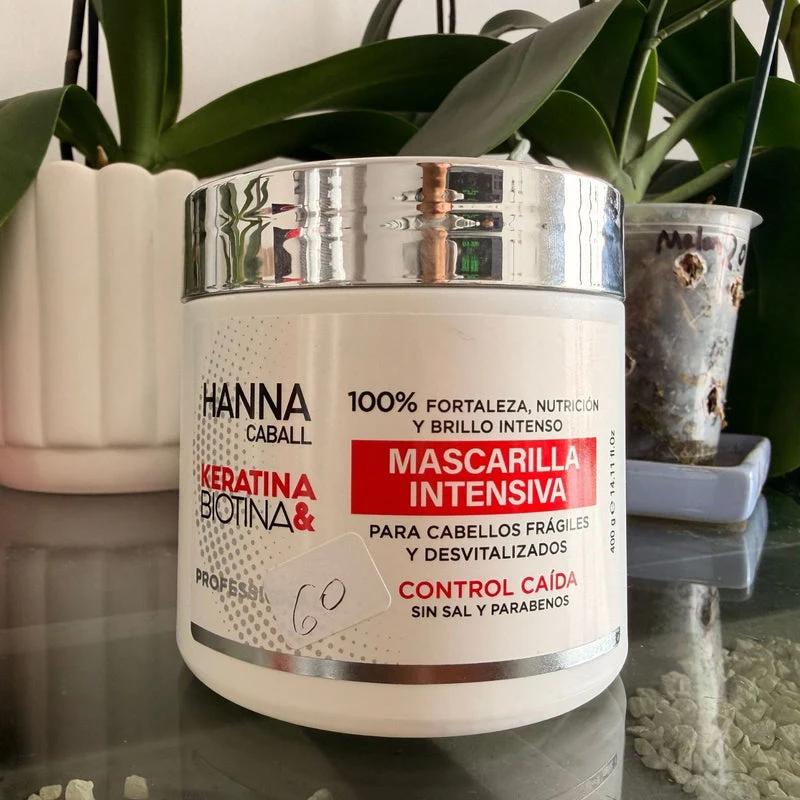 Mascarilla Keratina y Biotina 400ml Hanna Caball