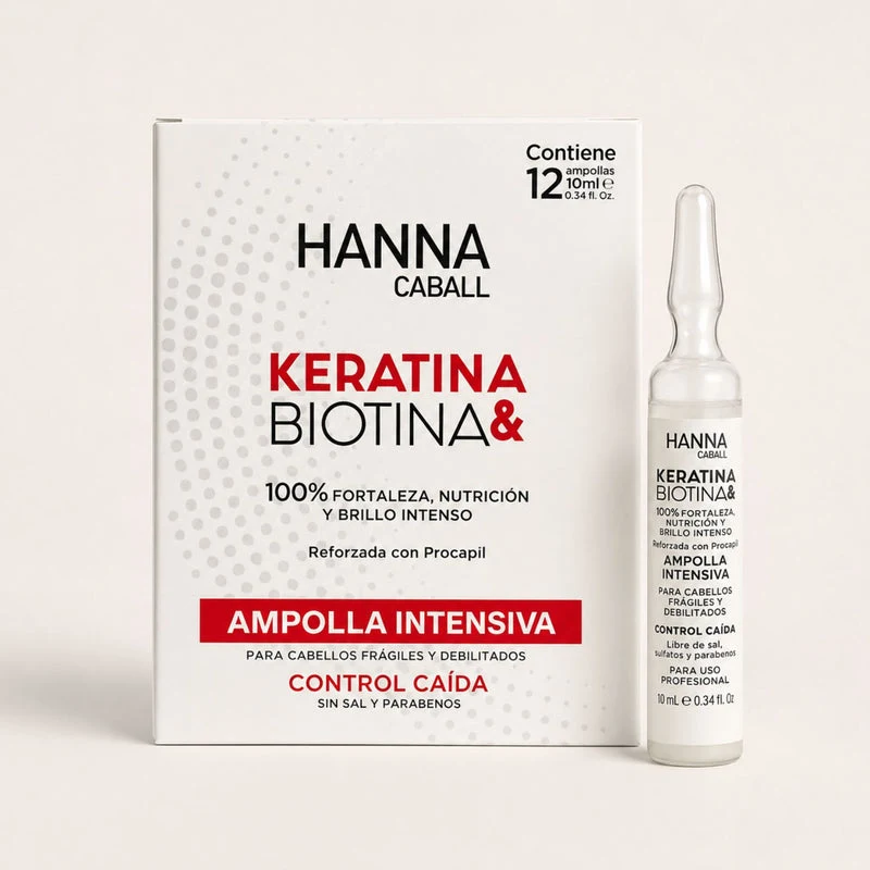 Ampollas Keratina Biotina Anticaida 12x10ml Hanna Caball